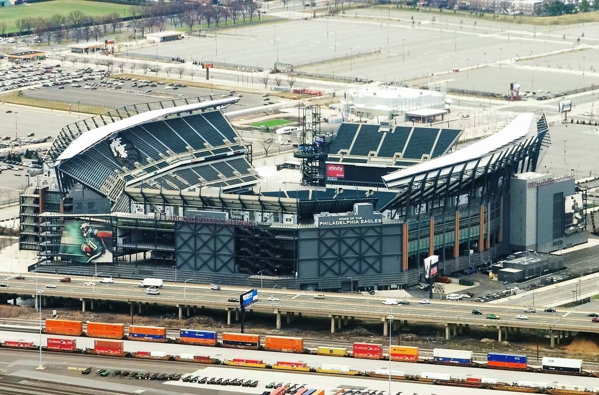 Lincoln Financial Field aerial view