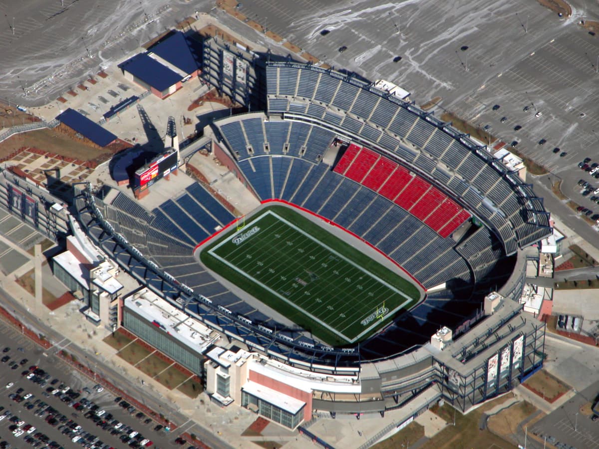Gillette Stadium top view